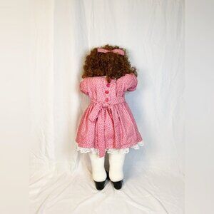 Vintage 28" Curly Hair Girl Time Out Doll Corner Peek A Boo Hide And Seek